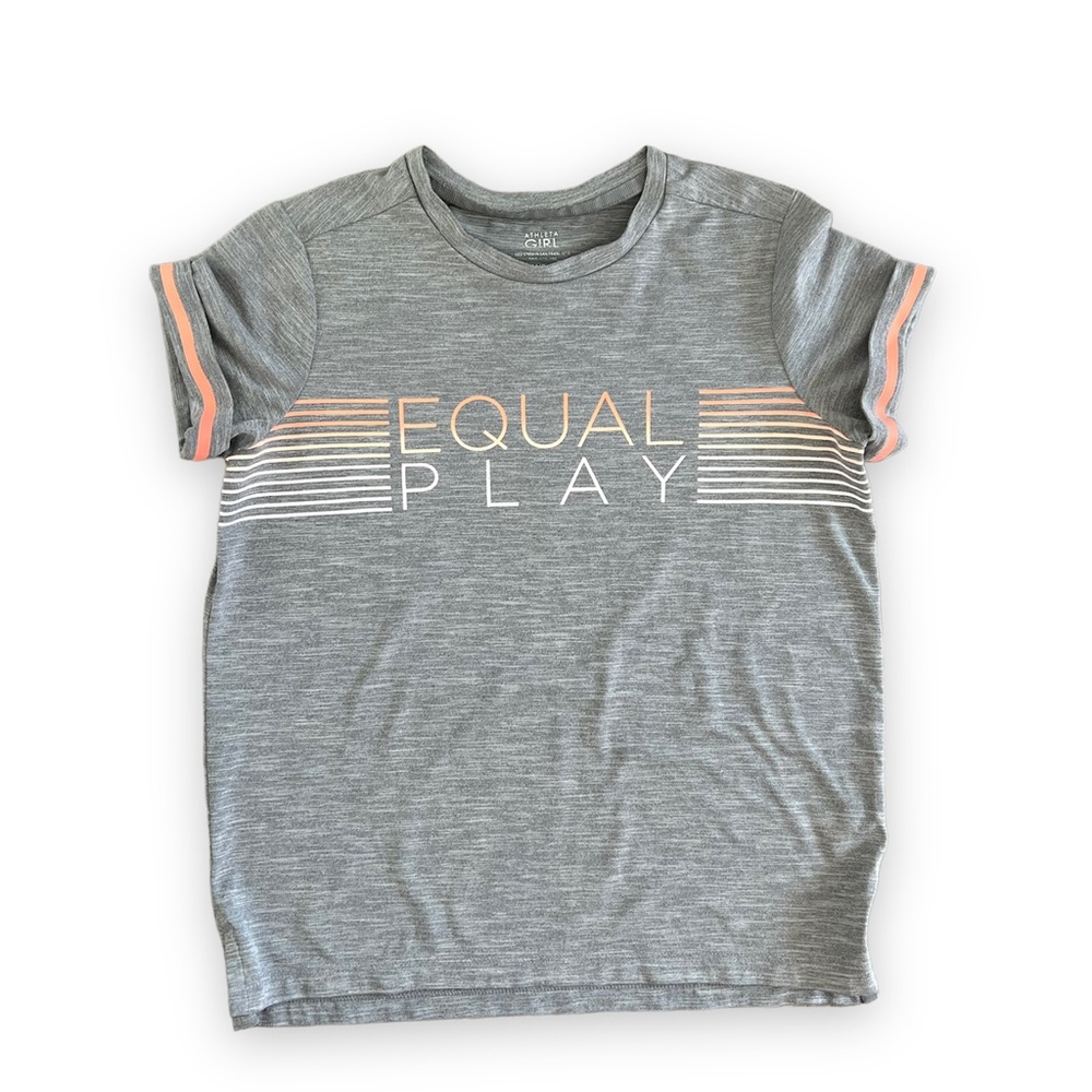 Athleta Girl Gray Shirt Size M (8/10)